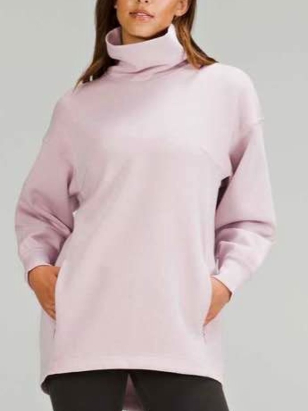 lululemon athletica Sz 2 Modal Blend Turtleneck in Pink Peony